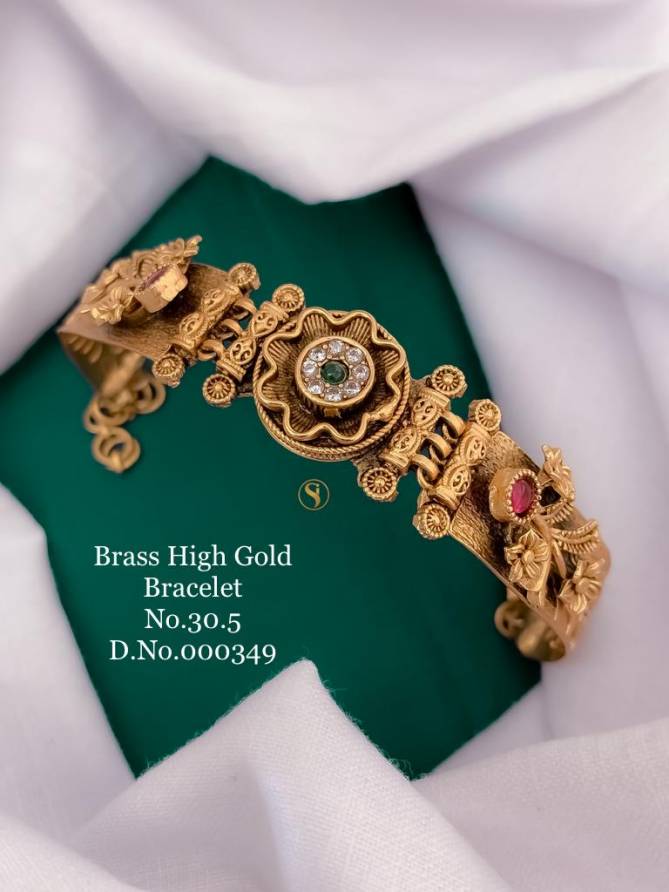 Brass High Gold Bangle Style Bracelets Catalog
